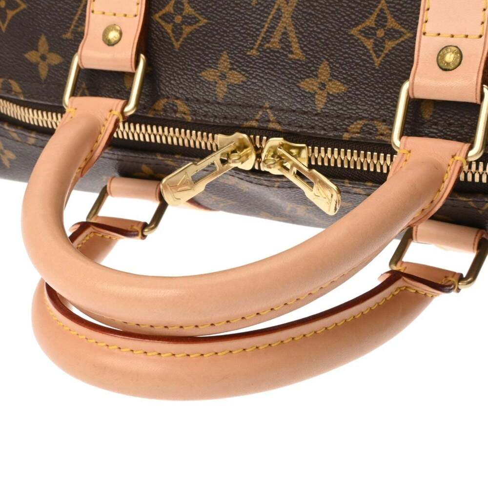 LOUIS VUITTON Brown Monogram Canvas Keepall 55 Boston Bag - Picture 4 of 11